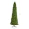 12ft. Pre-Lit Slim Green Mountain Pine Artificial Christmas Tree, Clear LED Lights